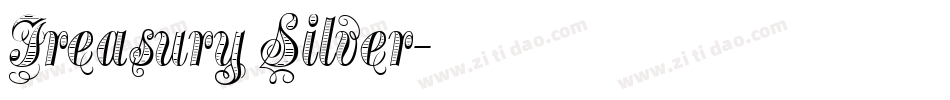 Treasury Silver字体转换